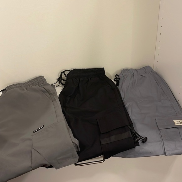 SHEIN Pants Set Of Three Young Mens Cargo Pants By Shein Never Worn
